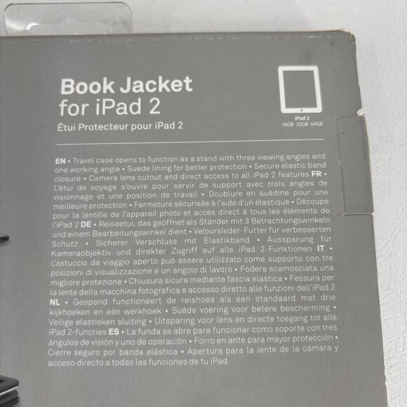 Incase Book Jacket For iPad 2 Black Protection 3 Viewing Angles Working Angle - Picture 5 of 12